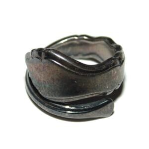 Vintage Estate Silver Platted Ring Open Wrap Spoon 1847 Rogers Bros Ring Size 6